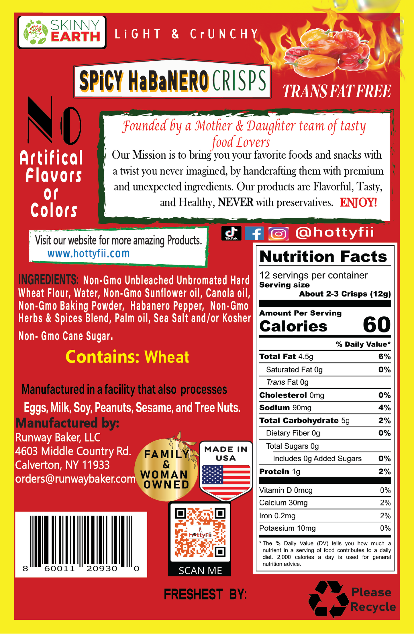 Spicy Habanero crunchy crisps
