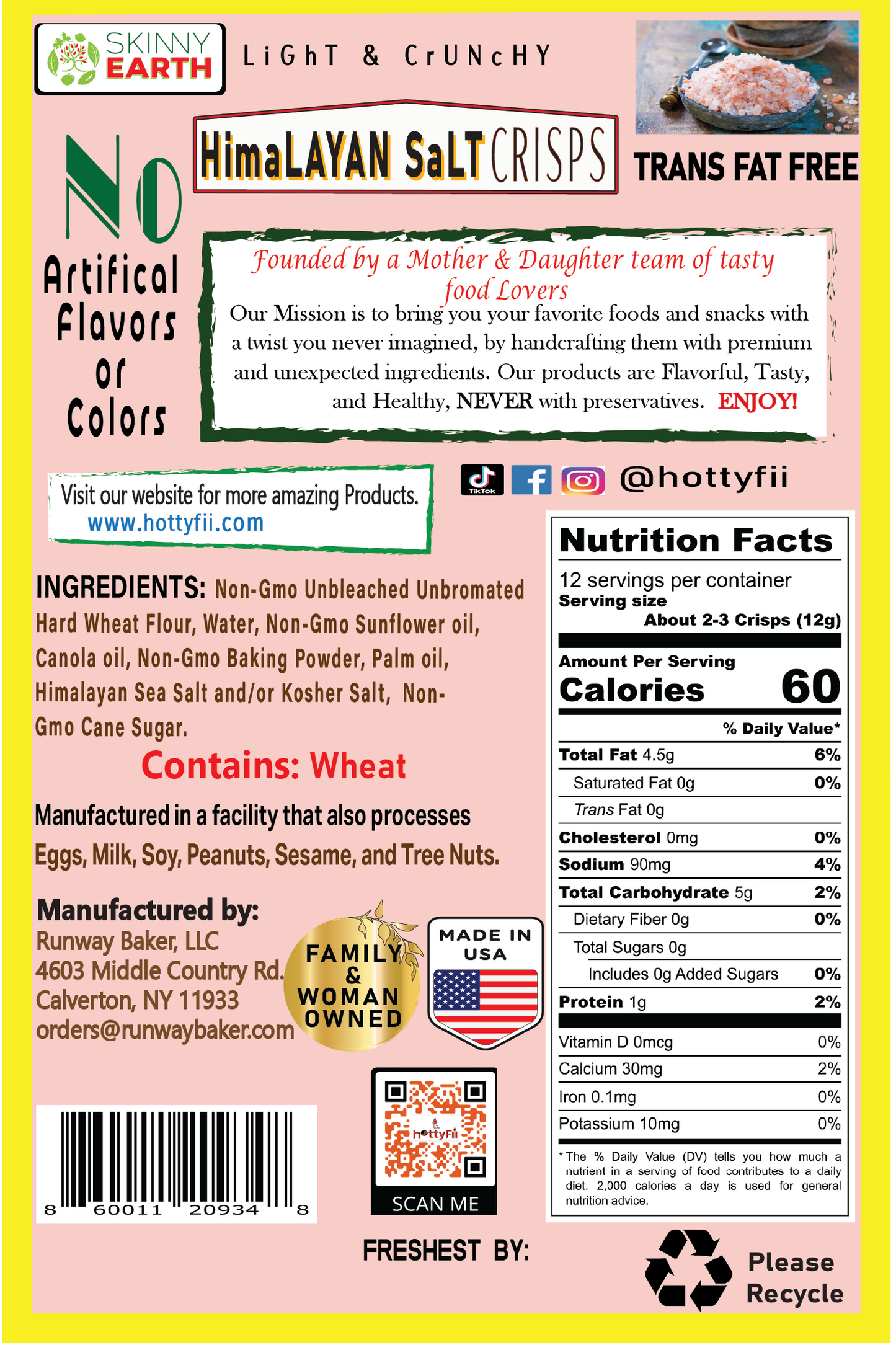 Himalayan Sea salt Crunchy Crisps