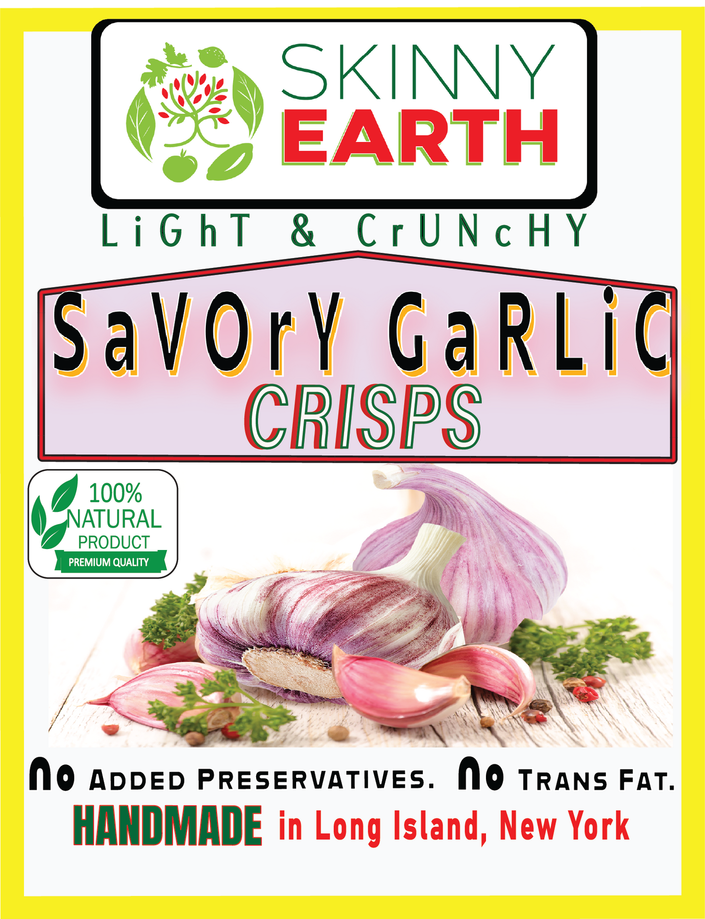 Savory Garlic Crunchy Crisps