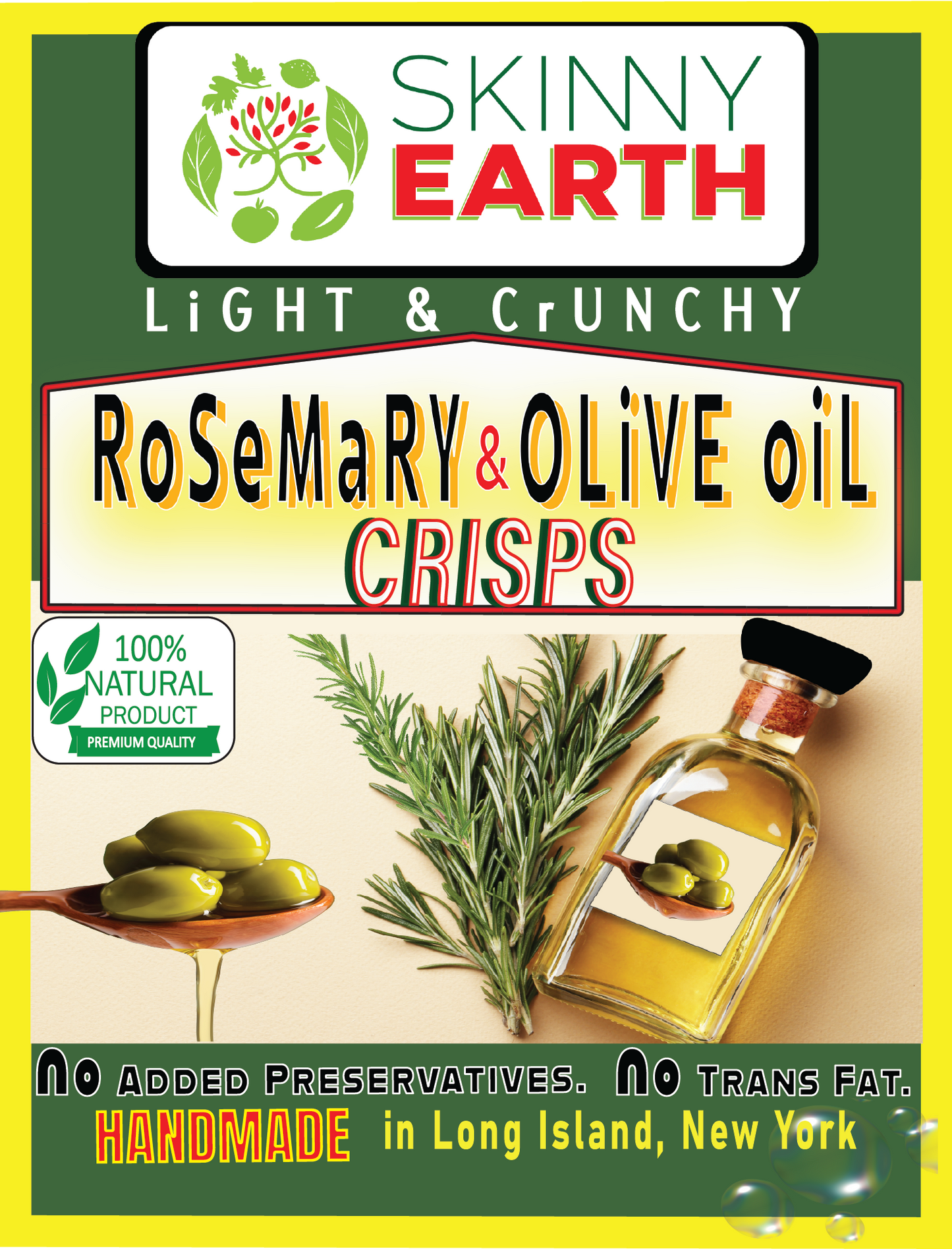 Rosemary and Olive oil Crunchy crisps