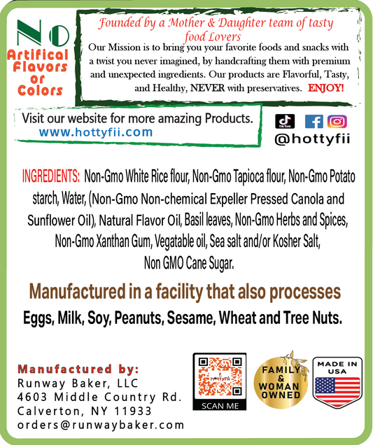 Gluten Free Wonderful Basil Crunchy crisps