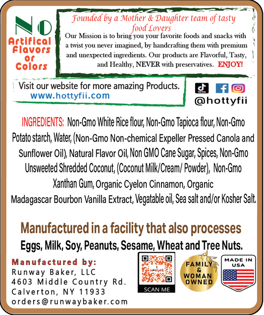 Gluten Free Tropical Coconut Crunchy crisps