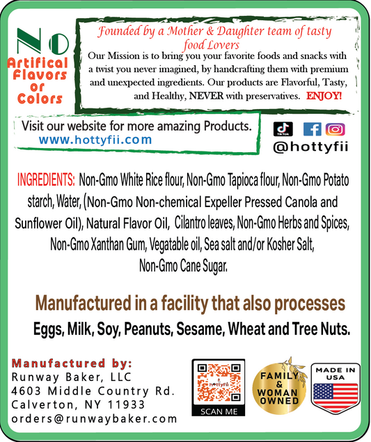 Gluten Free Flavorful Cilantro Crunchy crisps