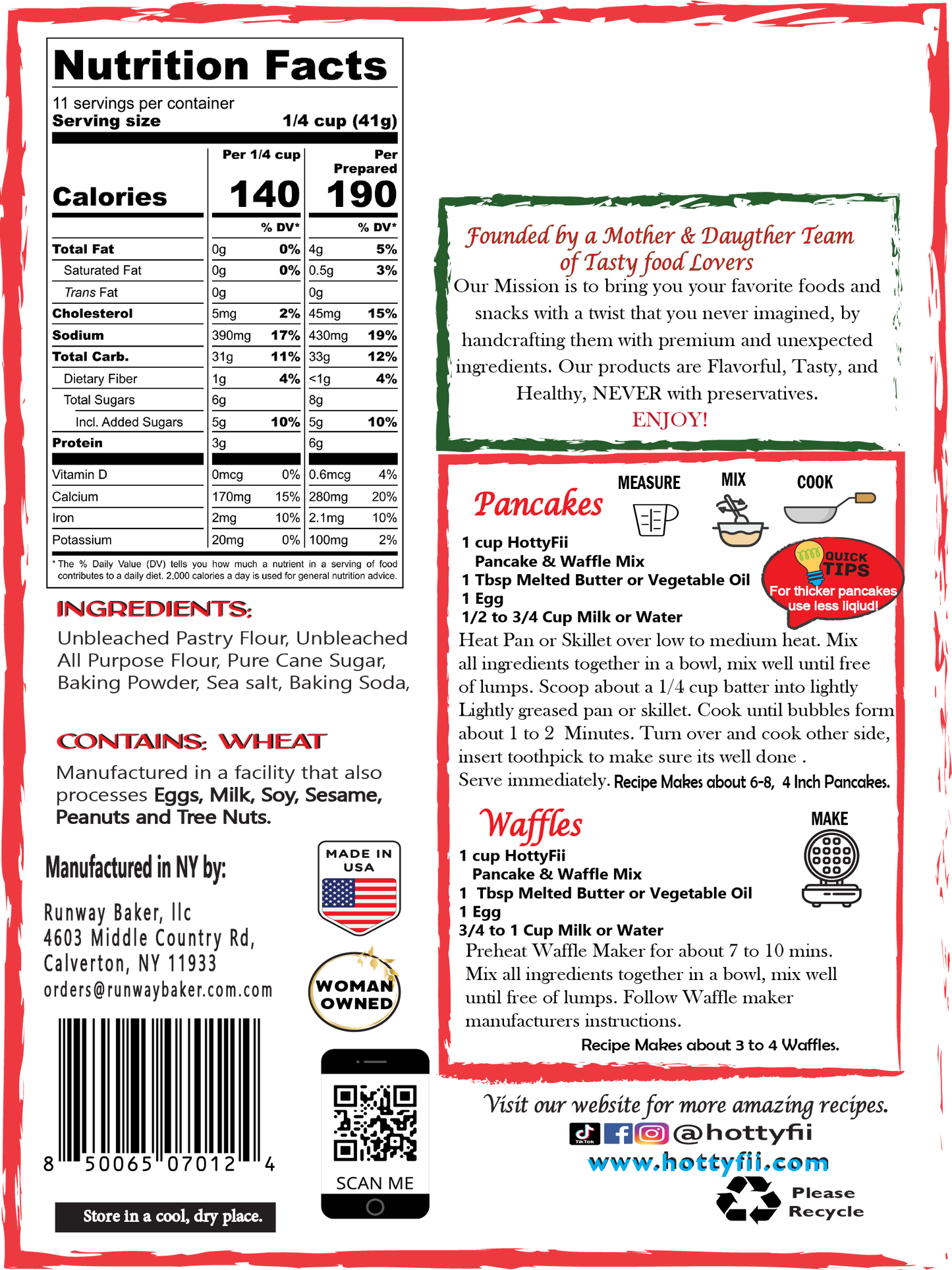 Pancake and Waffle Mix 16 OZ