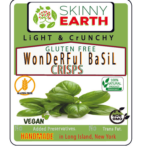 Gluten Free Wonderful Basil Crunchy crisps
