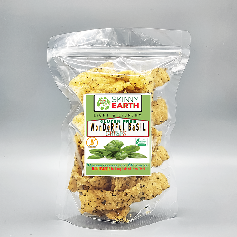 Gluten Free Wonderful Basil Crunchy crisps