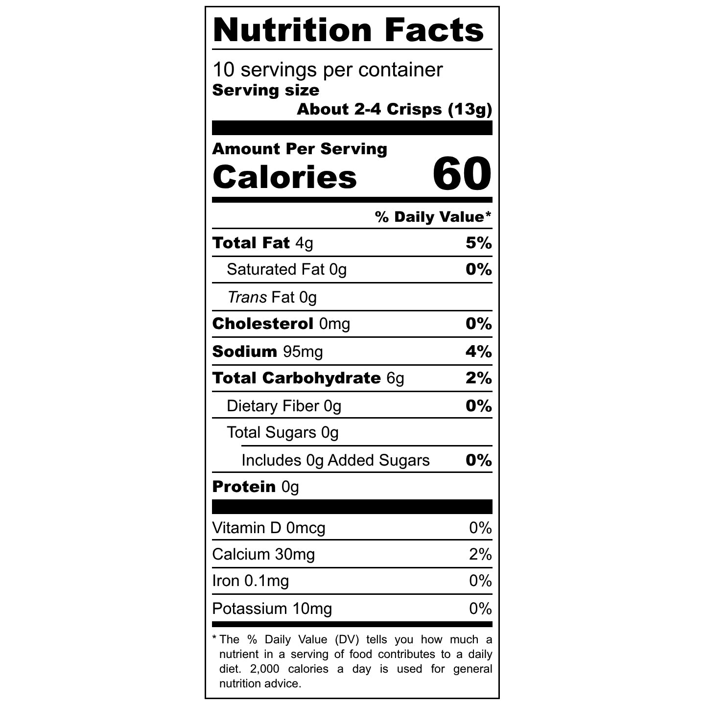 Gluten Free Flavorful Cilantro Crunchy crisps