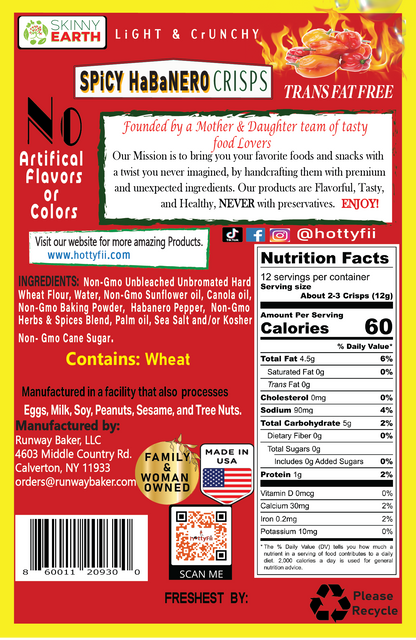 Spicy Habanero crunchy crisps