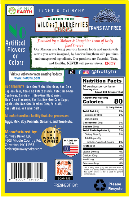 Gluten Free Blueberries Crunchy crisps
