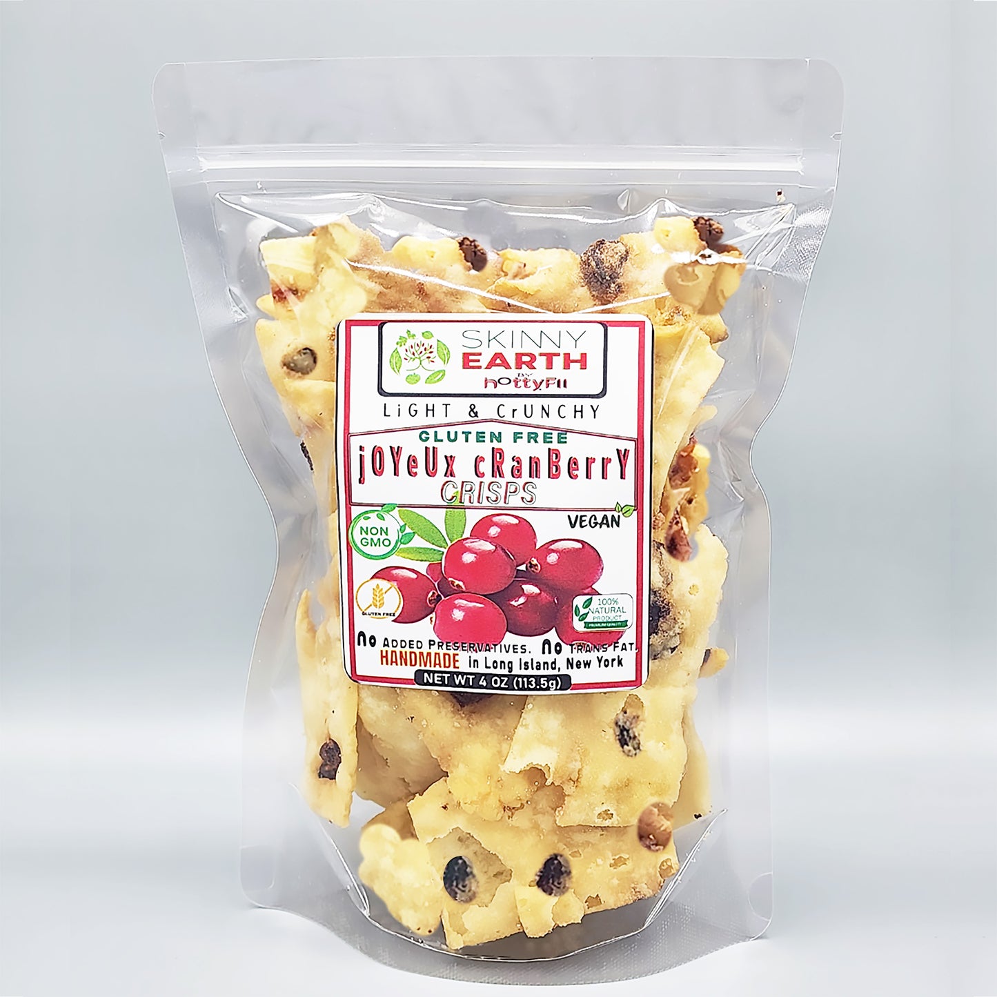Gluten Free Joyeux Cranberry Crunchy crisps