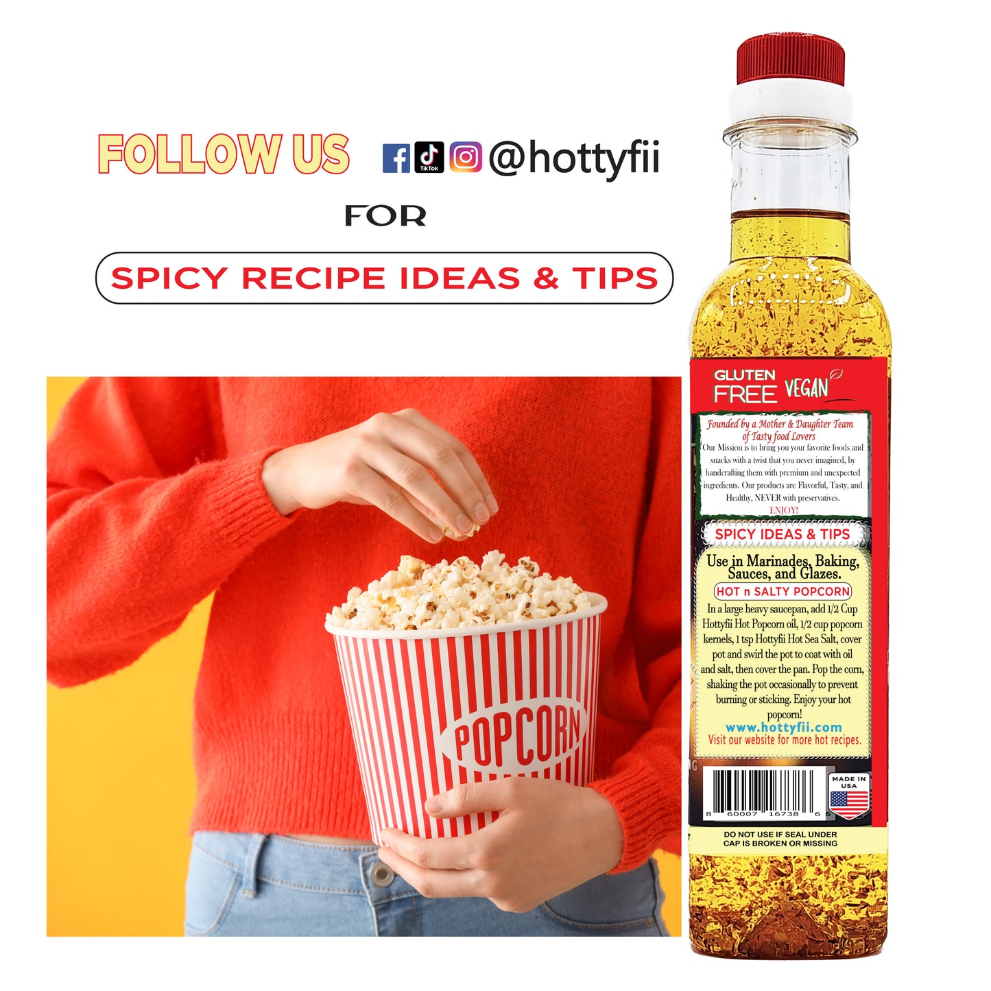 Hot Popcorn Oil 473 ML